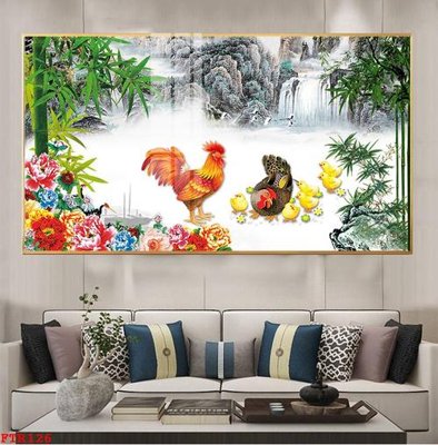 File tranh ảnh gốc File gốc tranh rồng hổ FTR126 dùng cho in khổ lớn