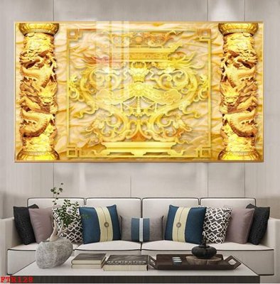 File in lụa File gốc tranh rồng hổ FTR128 (phong cảnh) File gốc tranh rồng hổ FTR128