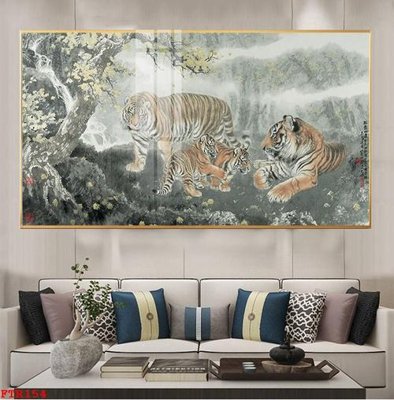 Tải file File gốc tranh rồng hổ FTR154 (gốc) in nhanh