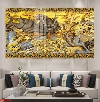 Download file File gốc tranh rồng hổ FTR163 (chất lượng in ấn)