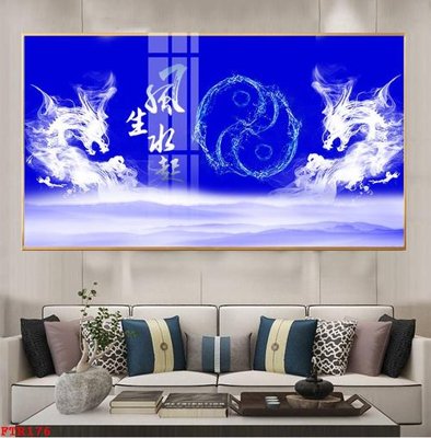 Tải file File gốc tranh rồng hổ FTR176 (PSD) cho in ấn quảng cáo