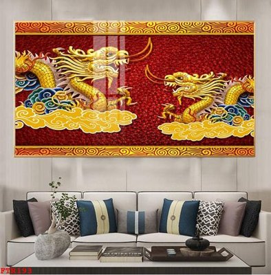 File tranh File gốc tranh rồng hổ FTR193 (bản gốc) treo tường
