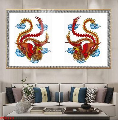 File PSD File gốc tranh rồng hổ FTR223 (gốc) tách lớp chi tiết