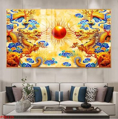 Download file File gốc tranh rồng hổ FTR225 (chất lượng in ấn)