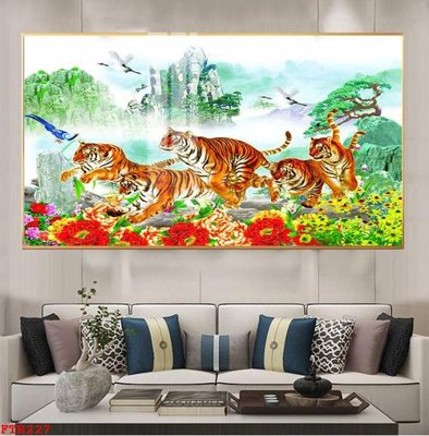 Tải file File gốc tranh rồng hổ FTR227 (PSD) cho in ấn quảng cáo