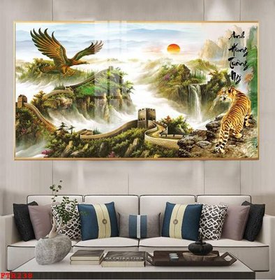 Download file File gốc tranh rồng hổ FTR238 (gốc) in mica đèn LED