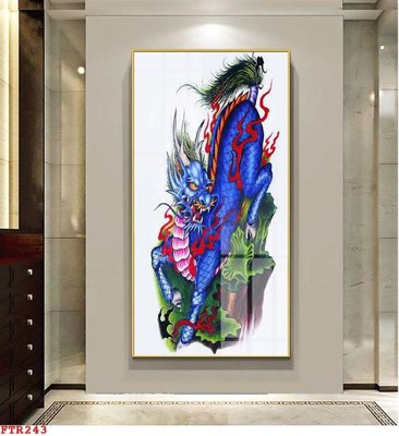 File gốc File gốc tranh rồng hổ FTR243 (chuẩn màu) cho in offset