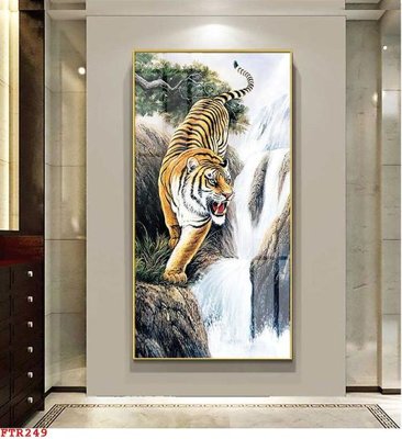 File gốc File gốc tranh rồng hổ FTR249 (in tráng gương) ốp tường