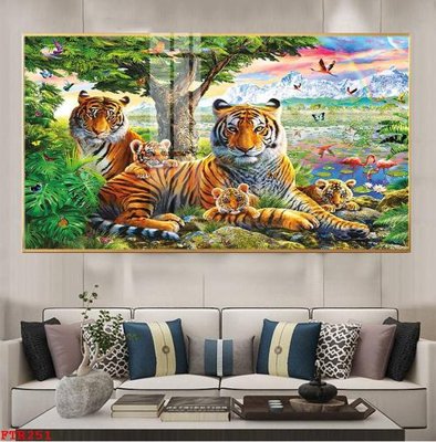 Download file File gốc tranh rồng hổ FTR251 (chuẩn in) chất lượng cao