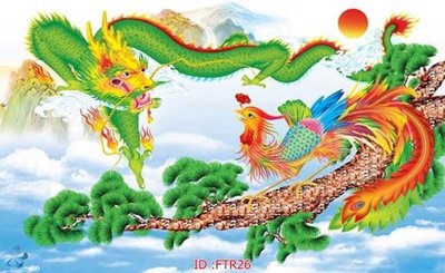 Tải file PSD File gốc tranh rồng hổ FTR26 (nguyên layer) để in