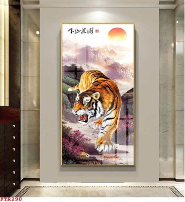 File tranh trang trí File gốc tranh rồng hổ FTR290 (tải file gốc)