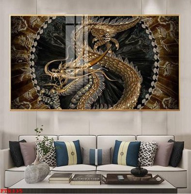 File gốc File gốc tranh rồng hổ FTR335 (AI/EPS) cho in ấn