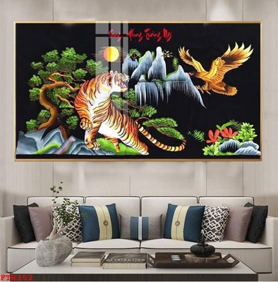 Chi tiết file ảnh File gốc tranh rồng hổ FTR352 sắc nét