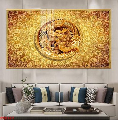 File tranh File gốc tranh rồng hổ FTR367 (file gốc) chủ đề phong thủy