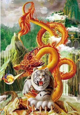 File tranh File gốc tranh rồng hổ FTR3 (gốc) chủ đề trẻ em