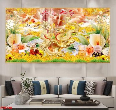 Download file File gốc tranh rồng hổ FTR748 (gốc) in mica bàn thờ