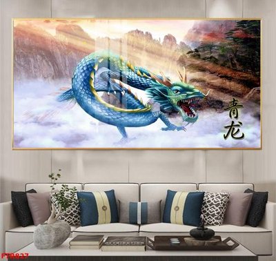 File tranh PSD File gốc tranh rồng hổ FTR827 chất lượng cao