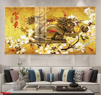 File tranh File gốc tranh rồng hổ FTR844 (bản gốc) in lụa 3D