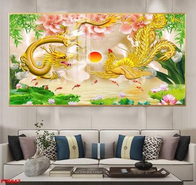 File tranh File gốc tranh rồng hổ FTR847 (ảnh gốc) in trần nhà