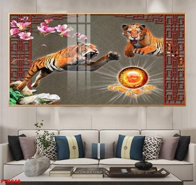 File in trần File gốc tranh rồng hổ FTR848 (bản gốc) trời sao