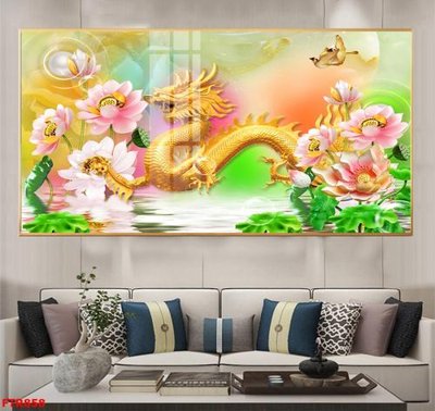 File tranh quảng cáo File gốc tranh rồng hổ FTR858 (download file gốc)