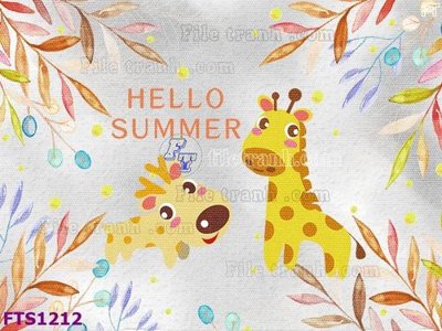 File tranh File in tranh tường hiện đại FTS1212 (gốc) chủ đề trẻ em