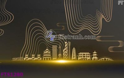 File gốc File in tranh tường hiện đại FTS1280 (trang trí) phòng làm việc