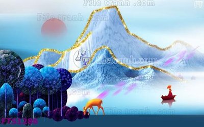 File tranh ảnh gốc File in tranh tường hiện đại FTS1286 dùng cho in khổ lớn