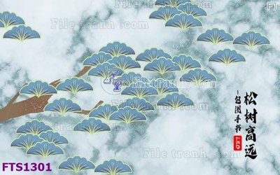 File gốc in tráng gương File in tranh tường hiện đại FTS1301 chi tiết