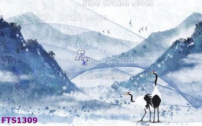 File tranh gốc PSD File in tranh tường hiện đại FTS1309 còn nguyên layer