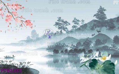 File in ấn File in tranh tường hiện đại FTS1311 (bản gốc) cao cấp