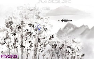 File gốc File in tranh tường hiện đại FTS1322 (in mica) cắt laser