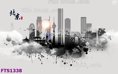 File PSD in ấn File in tranh tường hiện đại FTS1338 (chất lượng cao)