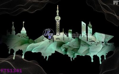 File tranh File in tranh tường hiện đại FTS1341 (gốc) chủ đề thành phố