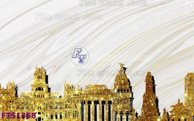 File gốc File in tranh tường hiện đại FTS1358 (ảnh chi tiết) để in lụa