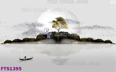 File ảnh File in tranh tường hiện đại FTS1395 (gốc) cho trang trí nội thất