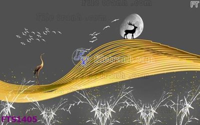 File gốc File in tranh tường hiện đại FTS1405 (in mica) trang trí