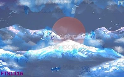 Download file gốc File in tranh tường hiện đại FTS1416 (in lụa) tranh 3D