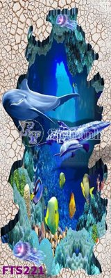 File in trần File in tranh tường hiện đại FTS221 (file gốc) chủ đề vũ trụ