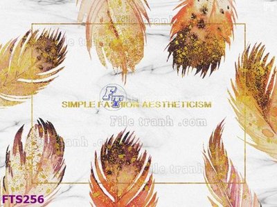 Download file gốc File in tranh tường hiện đại FTS256 (in lụa) hoa lá