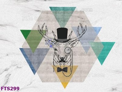 File gốc in ấn File in tranh tường hiện đại FTS299 chuẩn màu CMYK