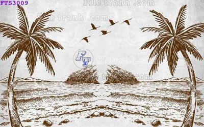 Tải file gốc File in tranh tường hiện đại FTS3009 dùng cho in ấn