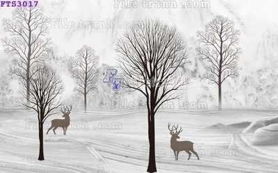 File tranh gốc File in tranh tường hiện đại FTS3017 (bản quyền) độc đáo