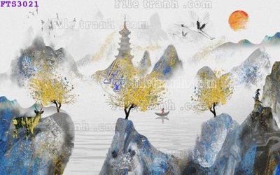 File gốc File in tranh tường hiện đại FTS3021 (trang trí) phòng làm việc