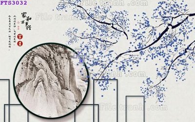 File gốc in mica File in tranh tường hiện đại FTS3032 chất lượng