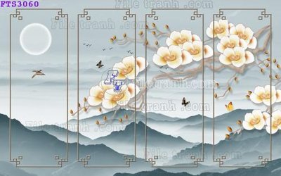 File gốc in ấn File in tranh tường hiện đại FTS3060 chất lượng vượt trội