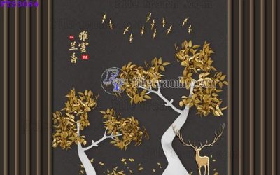 File PSD File in tranh tường hiện đại FTS3064 (nguyên bản) cho thiết kế