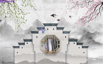 File gốc File in tranh tường hiện đại FTS3068 (in mica) làm quà tặng