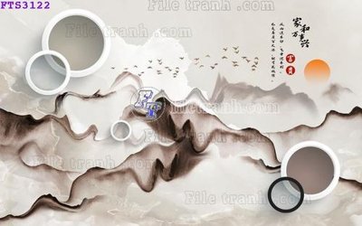 Download file File in tranh tường hiện đại FTS3122 (gốc) in mica đèn LED