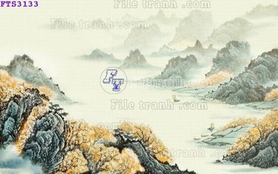 File gốc File in tranh tường hiện đại FTS3133 (in lụa) cao cấp